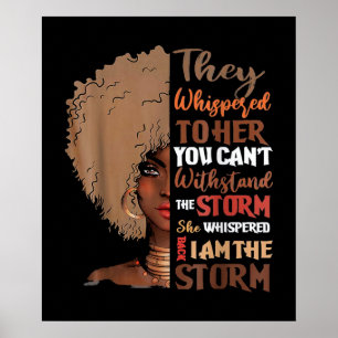 Poster Ela Gritou De Volta Eu Sou A Tempestade