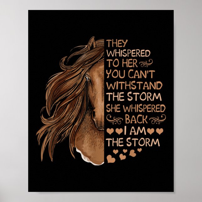 Poster Ela Gritou De Volta Eu Sou A Tempestade A Andar A  (Frente)