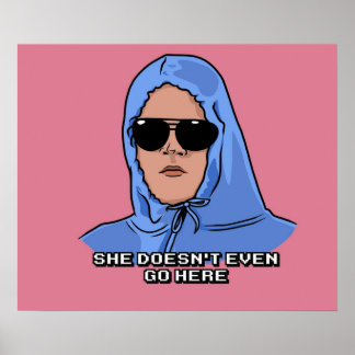 Poster Ela Nem Mesmo Vai Aqui