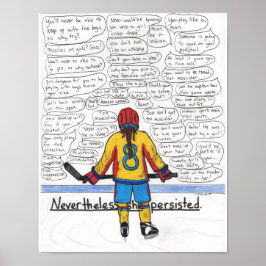 Poster Ela Persiste (Atleta) 11x14