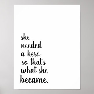 Poster Ela se tornou um herói
