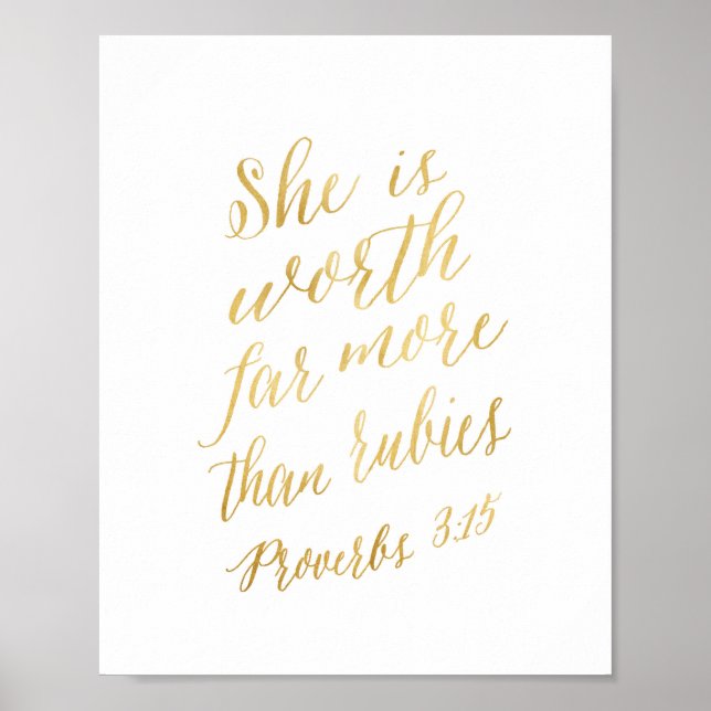 Poster Ela vale muito mais do que rubis (Frente)