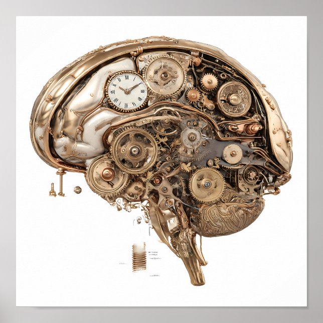 Poster Elaborate Victorian Style: Steampunk Clockwork (Frente)