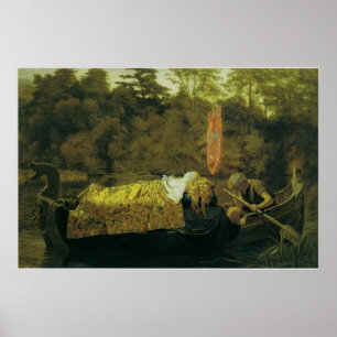 Poster Elaine, ou The Lily Maid of Astolat, 1870