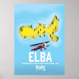 Poster Elba, Mar Tirreno, Toscano, Itália pôster de viage