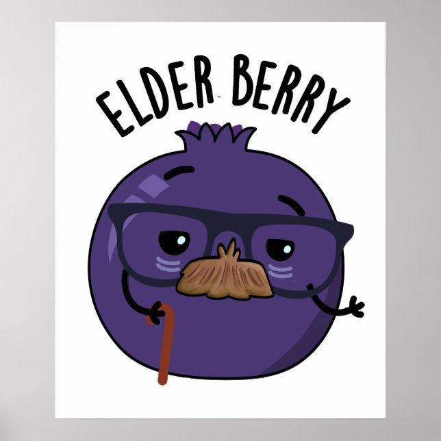 Poster Elder berry Funny Berry Pun (Frente)