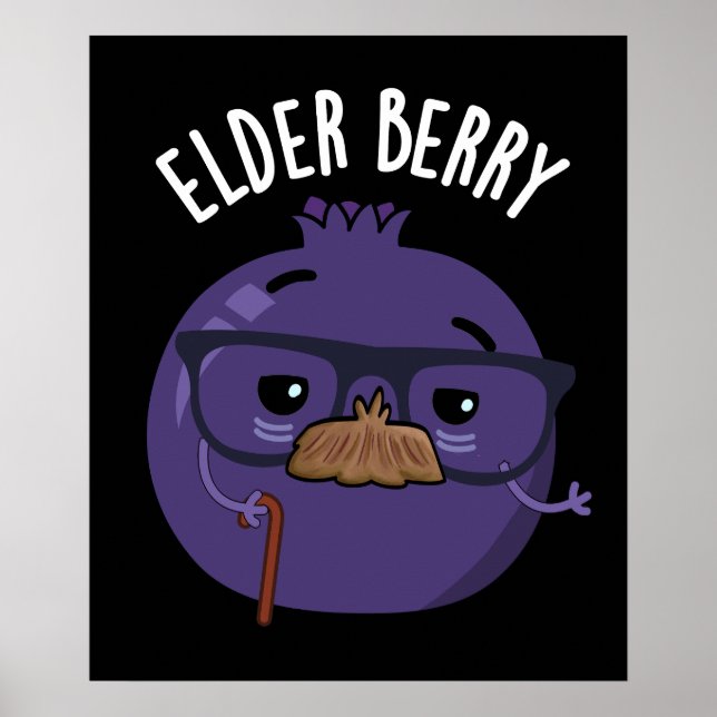 Poster Elder berry Funny Berry Pun (Frente)