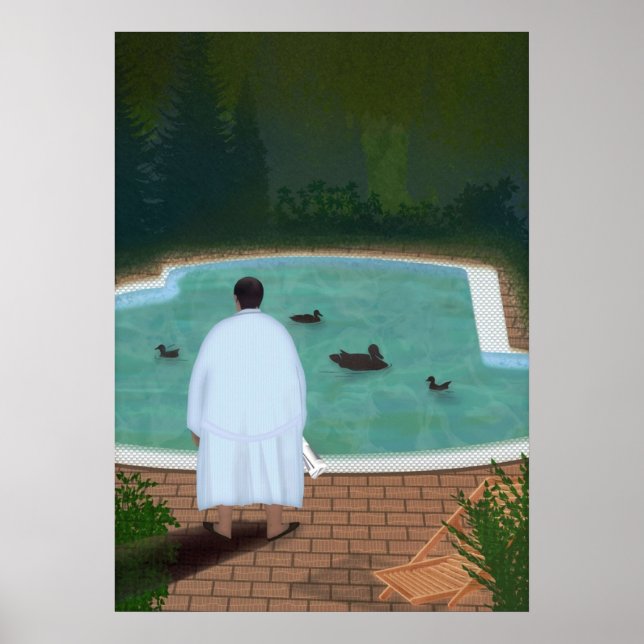 Poster Ele com aqueles patos (Frente)