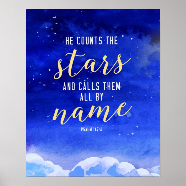 Poster Ele conta a Arte da Parede das Estrelas (Frente)