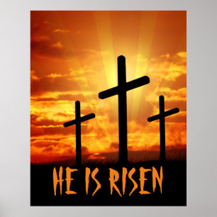 Poster Ele É A Páscoa Risen Matthew 28:6