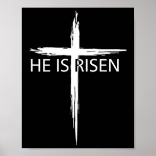 Poster Ele É Risen Pocket Páscoa Cristã Jesus Religiou