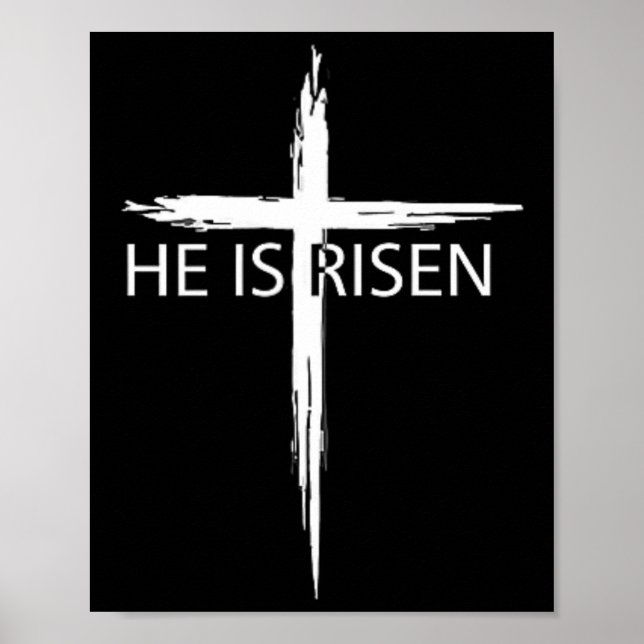 Poster Ele É Risen Pocket Páscoa Cristã Jesus Religiou (Frente)