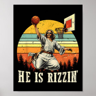Poster Ele é Rizzin Páscoa Bysketll Christian