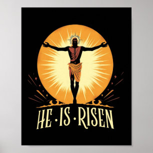 Poster Ele Está Riscado Páscoa Religiosa Jesus Cristo Cri