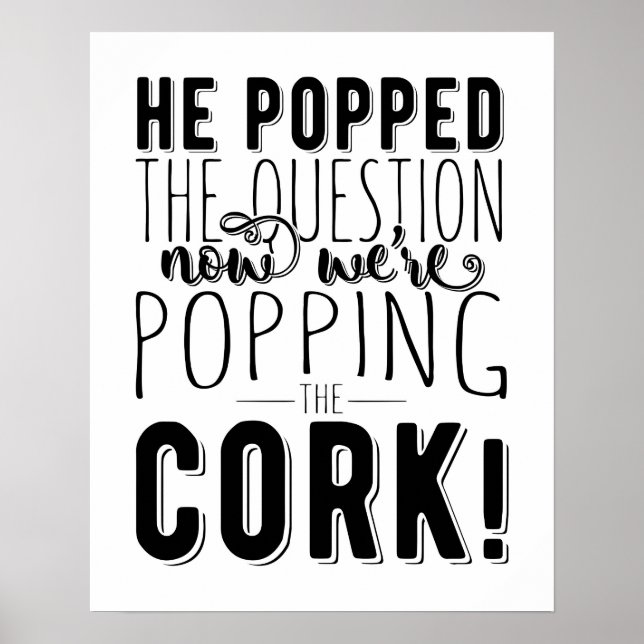 Poster Ele fez a proposta de casamento no chá de panela (Frente)