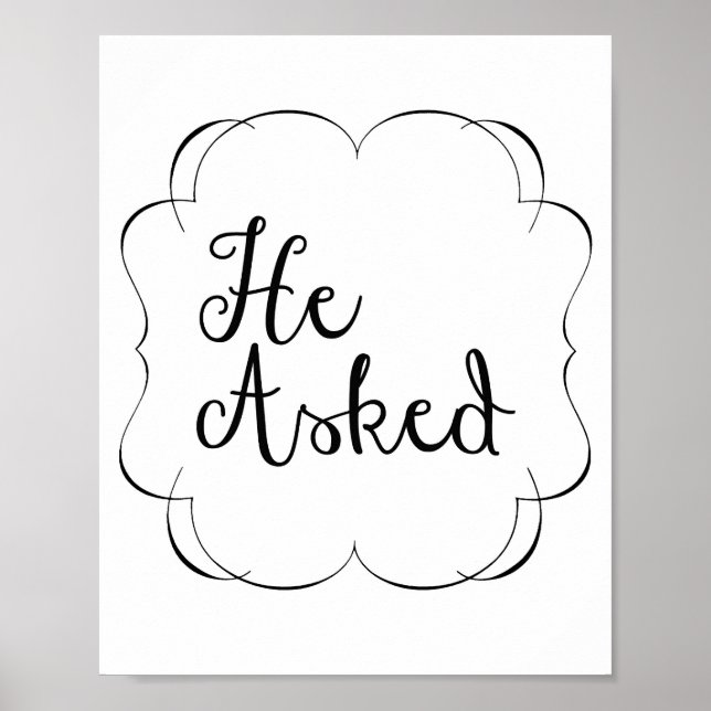 Póster Ele Perguntou... (Frente)