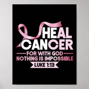 Poster Ele Pode Curar A Recuperação De Fita Rosa Do Câ