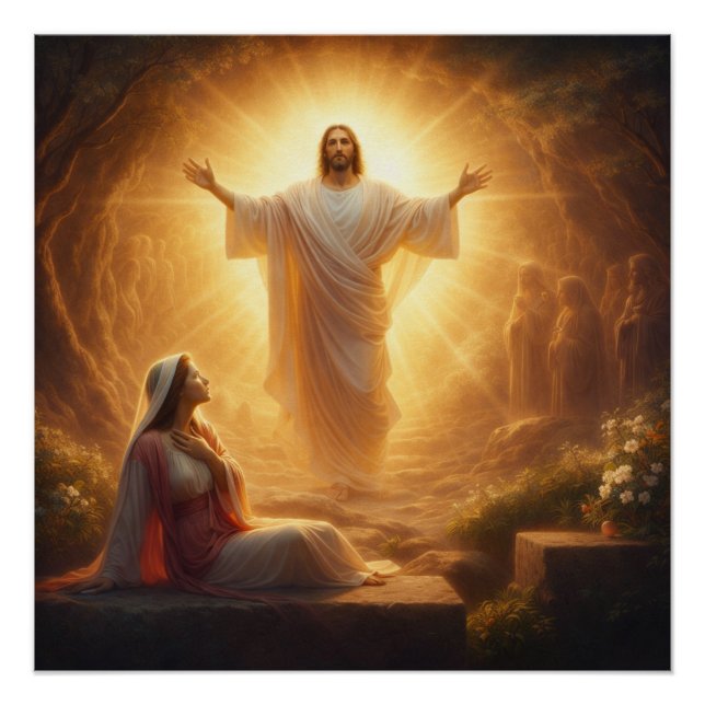 Póster Ele Ressuscitou Cartaz Cristão (Frente)