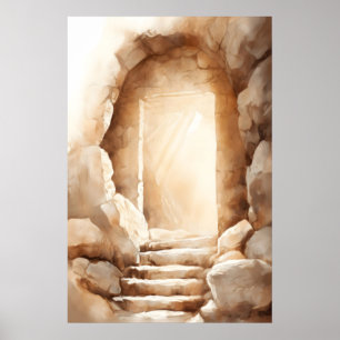 Poster Ele Ressuscitou Jesus Cristo Ressuscitado Túmulo d