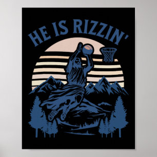 Poster Ele Ressuscitou Rizzin' Páscoa Jesus Fé Cristã B