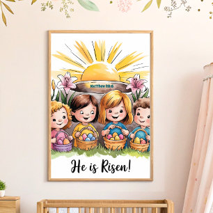 Poster Ele subiu Boho Christian Nursery Wall Art Impressã