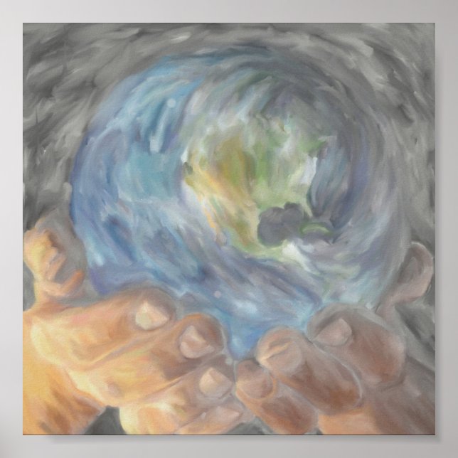 Poster Ele tem o mundo inteiro em suas mãos (Frente)