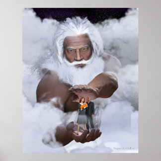 Poster Ele tem o mundo inteiro em suas mãos