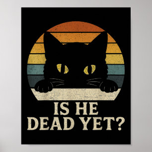 Poster Ele Vintage Morto Ainda Engraçado Dizendo Humor Es