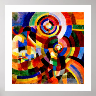 Poster Electric Prisms - Vintage Abstract Art by Delaunay