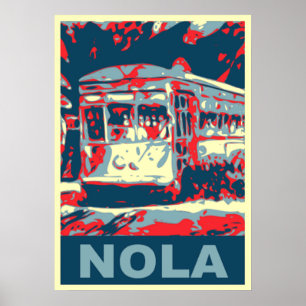 Póster Eléctrico de Nova Orleães
