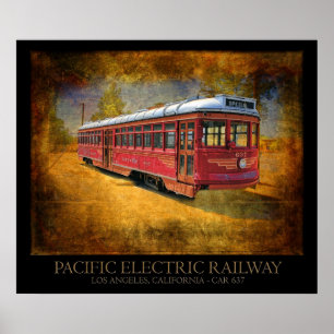 Póster Eléctrico Railway elétrico pacífico