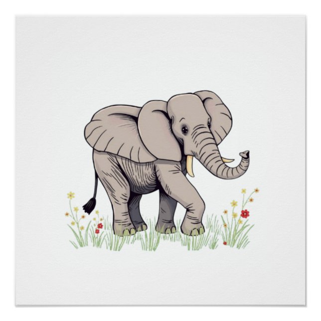 Póster Elefante (Frente)