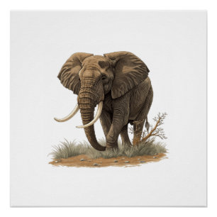 Póster Elefante