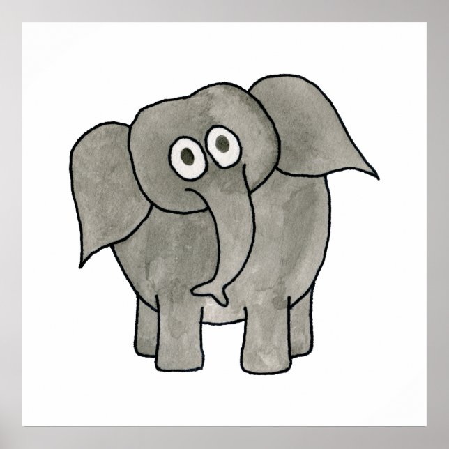 Poster Elefante Africano. (Frente)