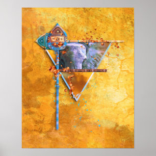 Poster Elefante Africano "O PODEROSO TRIBE"