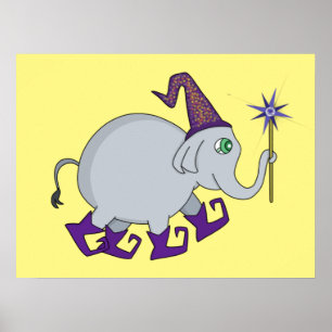 Poster Elefante Assistente