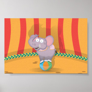 Poster Elefante Circo