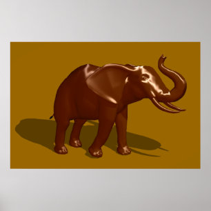 Poster Elefante de Chocolate