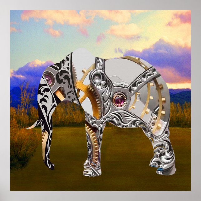 Póster Elefante De Clocos (Frente)