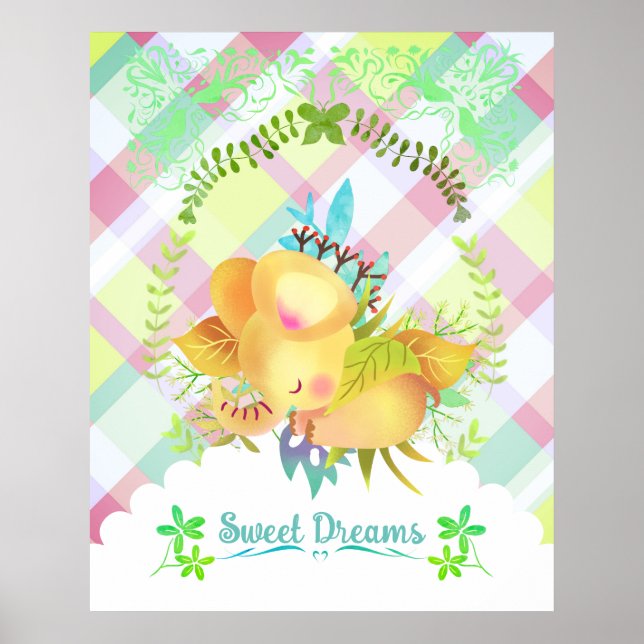 Poster Elefante dos Sonhos. (Frente)