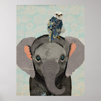 POSTER ELEFANTE E FALCON