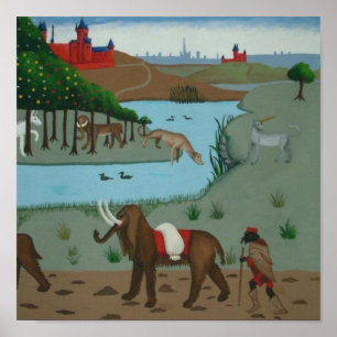 Póster Elefante e Unicórnio