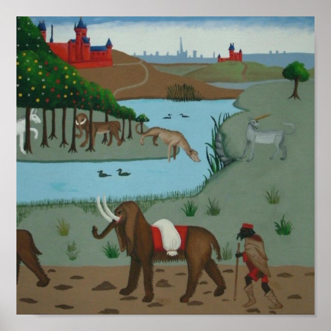 Póster Elefante e Unicórnio (Frente)