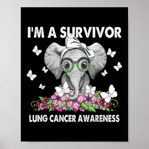 Poster Elefante Eu sou uma consciência de Cancer pulmonar