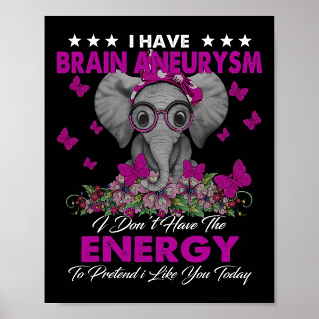 Poster Elefante Eu Tenho Presentes De Consciência Do Aneu (Frente)