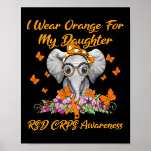 Poster Elefante, Eu Visto Laranja Para Minha Filha, Rsd C