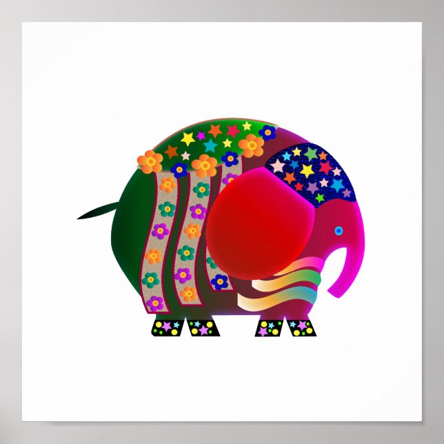 Póster Elefante: Festa do Partido (Frente)