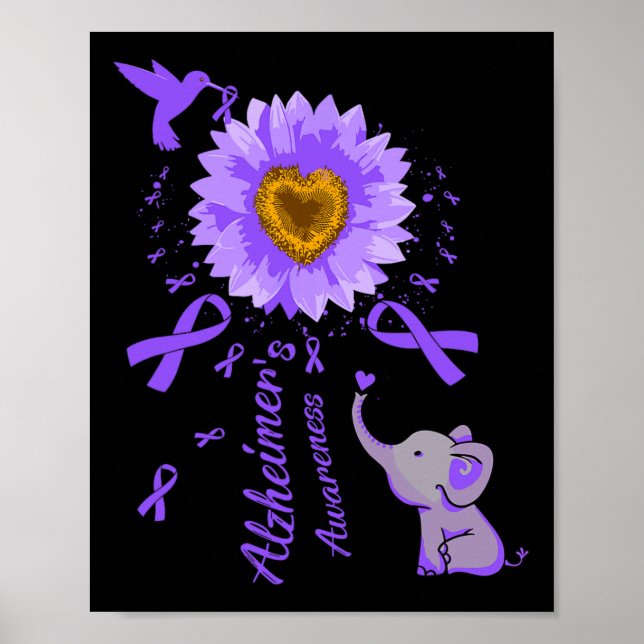 Poster Elefante Fofo Que Eu Vou Lembrar Para Você Girasso (Frente)