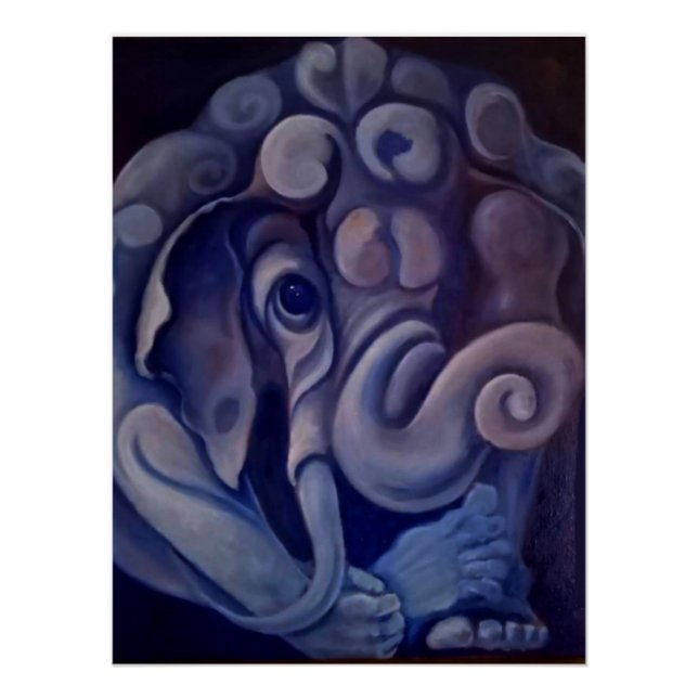 Póster Elefante inocente (Frente)