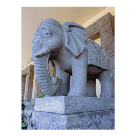 Póster Elefante na cidade de Cebu